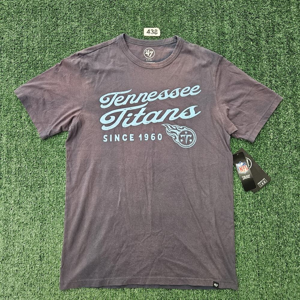 ‘47 Tennessee Titans Short Sleeve T Shirt Dusted Midnight Men's Size Small